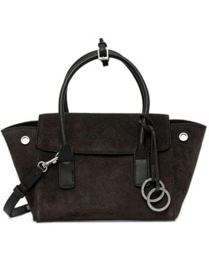 Marc O' Polo Small Gitty Suede-Finish Tote Bag - Black