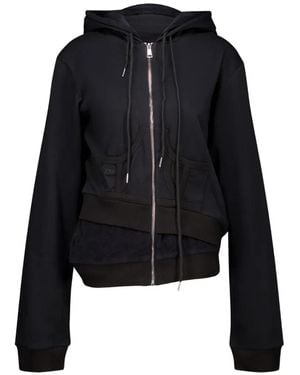Natasha Zinko Hoodie Asymétrique À Design Superposé - Black