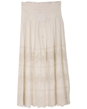 The Great Falda Midi The Rosette - Blanco