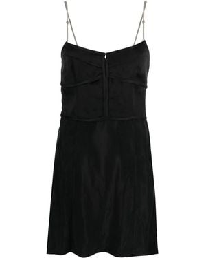 Palm Angels Chain-Straps Slip Minidress - Black