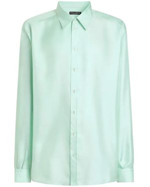 Dolce & Gabbana Silk Twill Shirt - Green
