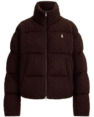 Polo Ralph Lauren Doudoune En Cachemire Mélangé - Brown