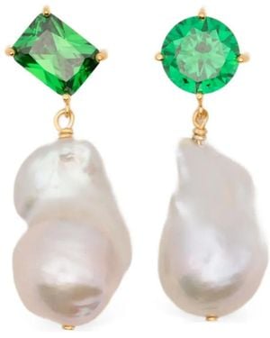 Completedworks Pendientes Blink Con Colgante - Verde