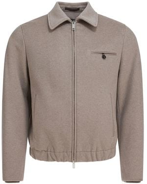 Montedoro Zip-Fastening Jacket - Grey