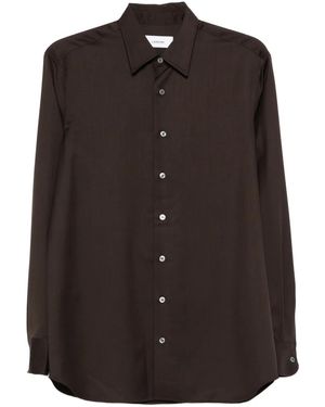 Lardini Long-Sleeve Button-Down Shirt - Black