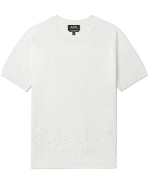 A.P.C. Embroidered T-Shirt - White