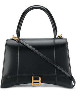 Balenciaga アワーグラス ハンドバッグ M - ブラック