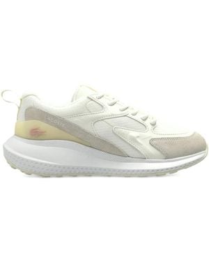 Lacoste Lace-Up Suede Trainers - White