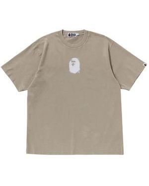 A Bathing Ape T-Shirt mit Logo-Print - Grau