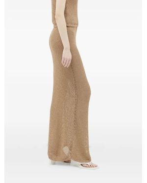 AYA MUSE Sheer Maxi Skirt - Natural