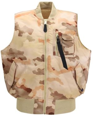 Alpha Industries Débardeur Ma-1 À Imprimé Camouflage - Natural