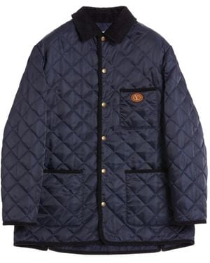 Valentino Garavani Vlogo-Patch Jacket - Blue