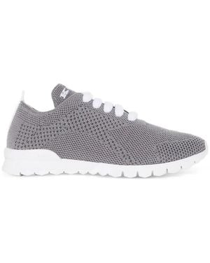 Kiton Fits Knit Cashmere Trainers - White