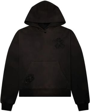 NAHMIAS Flower-Patch Hoodie - Black