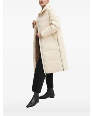 DKNY Padded Zip Jacket - Natural