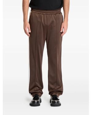 ICECREAM Running Dog Pleated Track Pants - Brown