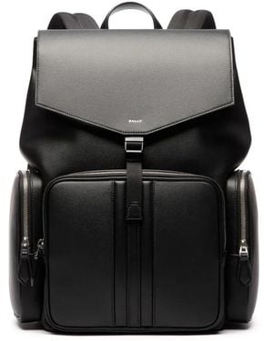 Bally Mythos Recycled Leather Backpack - Black