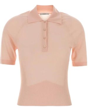 Givenchy Short-Sleeve Wool Polo Shirt - Pink