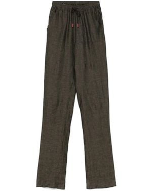 Kiton リネン チノパンツ - グレー