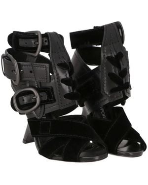 Tom Ford Buckle-Fastening Lace-Up Sandals - Black