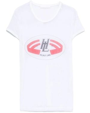 Helmut Lang Logo Slim T-Shirt.F Nylo - Pink