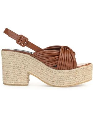 Sergio Rossi Sr Akida Heeled Espadrilles - Brown