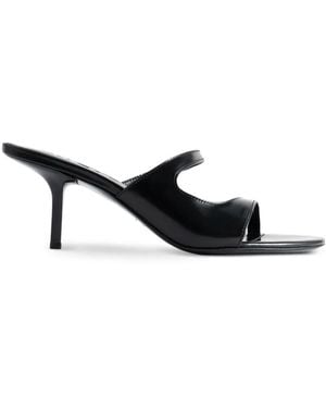 BY FAR Sandales Serena En Cuir Verni - White