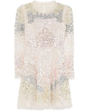 Needle & Thread Angeline Minikleid - Natur