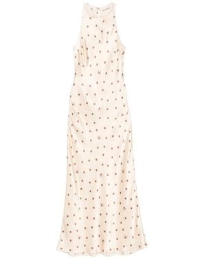 MC2 Saint Barth Katy Polka-Dot Maxi Dress - White