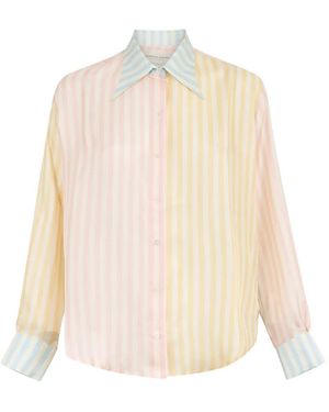 La Prestic Ouiston Brooks Striped Shirt - White