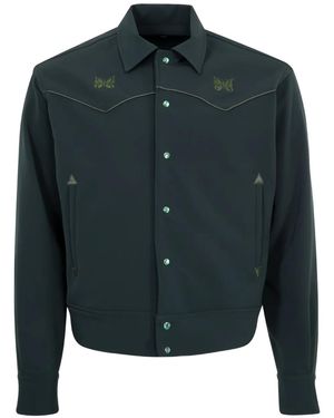 Needles Embroidered Shirt Jacket - Green