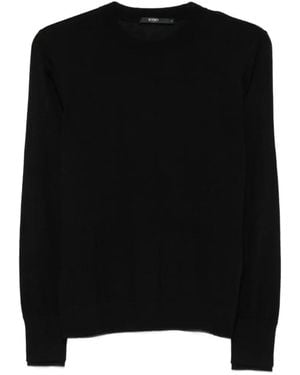 Seventy Fine-Knit Wool Sweater - Black