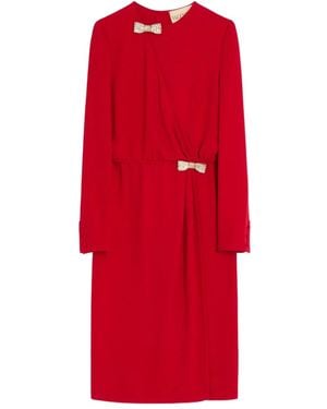 Valentino Garavani Embroidered Cady Couture Midi Dress