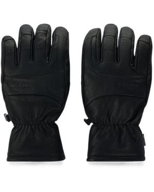 Rossignol Elastische Handschoenen Met Logo-Reliëf - Zwart