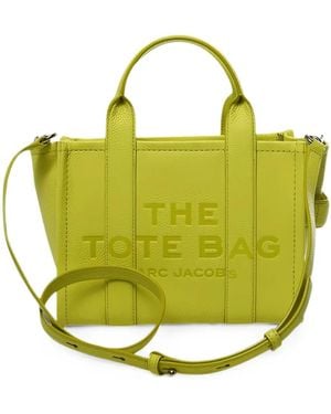 Marc Jacobs The Tote Bag Small Pebble-Leather Tote Bag - Green