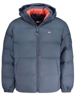 Tommy Hilfiger Logo-Embroidered Padded Jacket - Blue