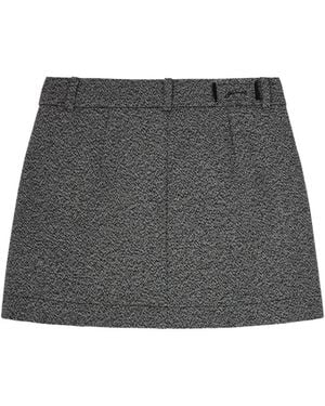 Ganni Minifalda De Vestir - Gris