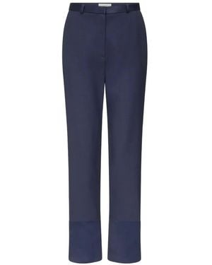 Loulou de Saison Pantalon Mahoney Lds À Coupe Droite - Bleu