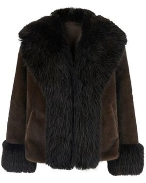 GIOVANNI PARIS Veste Bomber Josie En Fourrure Artificielle - Black