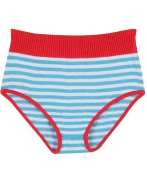Gallo Striped Tassel-Detail Bikini - Red