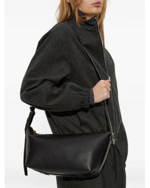 Moschino Leather Shoulder Bag - Black