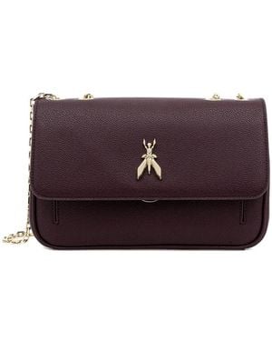 Patrizia Pepe Leather Shoulder Bag - Purple
