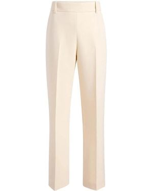 KHAITE Cambie Wool-Blend Straight-Leg Trousers - Natural