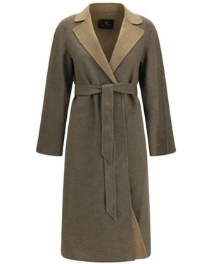Loro Piana Francesca Belted Cashmere Coat - Brown