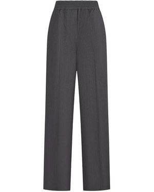 Jacquemus Le Pantalon Miami Pinstriped Pants - Grey