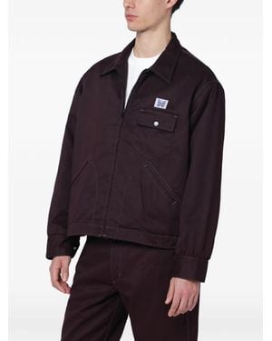 Needles Hemdjacke Mit Reißverschluss - Blau