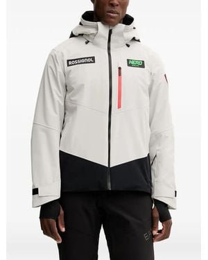 Rossignol Logo-Patch Zip-Up Ski Jacket - White