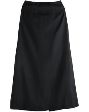Amomento A-Line Sheer Skirt - Black