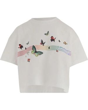 CASABLANCA Cotton T-Shirt With Logo - White