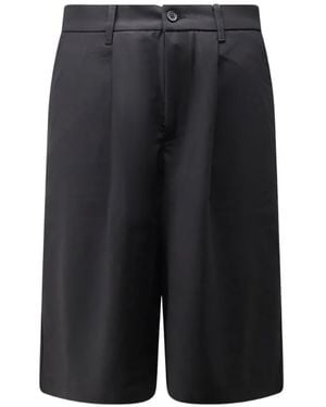 Woodbird Bin Guan Pleated Bermuda Shorts - Grey